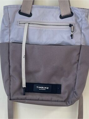 Timbuk2 Convertible Tote Backpack Gray Laptop Commuter Bag OS